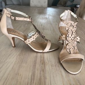 Vince Camuto Leather cutout heels 8.5